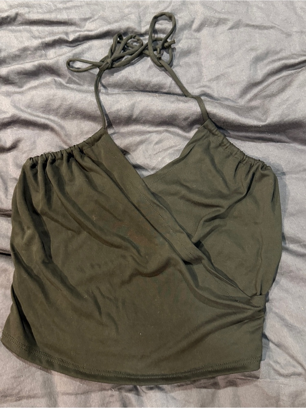 Black Halter Crop Top